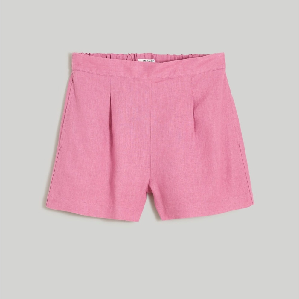 Madewell Clean Pull-On Shorts in 100% Linen